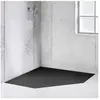Bette Floor Caro Receveur de douche pentagonal, 7211-400PLUS,
