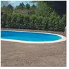 Aqualux - Kit Piscine Acier Enterrable - Ovale - 7X3.5X1.2 - Filtration 8M3/H - Echelle