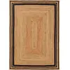 Benuta Tapis de jute noir 160x230