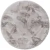 Benuta Tapis de fausse fourrure gris D 180 rond