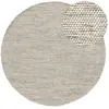 benuta Rocco Tapis en Laine Beige/Noir Ø 100 cm Rond à Poils Courts en Tissu Plat pour Salon, Chambre à Coucher, Salle à Manger ou Chambre d'enfant