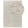 Tapis de laine beige/noir 200x300