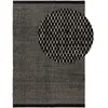 Tapis de laine noir & blanc 140x200