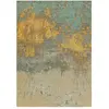 Tapis tissé à plat beige/bleu 120x180