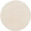 benuta ESSENTIALS Tapis à poils longs rond blanc D 160