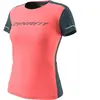T-shirt Dynafit Alpine 2 manches courtes rose corail femme - S