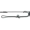 Trixie Laisse pour chien en corde souple réglable noir / gris