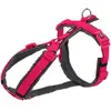 TRIXIE NEW Premium Trekking Harness, M: 53-64 cm/20 mm, Fuchsia/Graphite, Dog