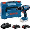 Bosch Perceuse-visseuse à percussion sans fil GSB 18V-25, 2 x batterie...