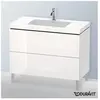 Duravit Vero Air Vasque avec meuble bas L-Cube, 2 tiroirs, LC6938O8585,