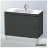 Duravit Vero Air Vasque avec meuble bas L-Cube, 2 tiroirs, LC6938O4949,