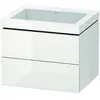 Duravit Vero Air Vasque avec meuble bas L-Cube, 2 tiroirs, LC6926N2222,