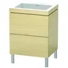 Duravit Vero Air Vasque avec meuble bas L-Cube, 2 tiroirs, LC6936N7171,
