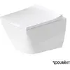 Duravit Wandwc Viu wit compact, WonderGliss, Durafix voor onzichtbare ...