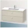 Brioso Vasque À Meuble C-bonded Avec Socle Mural - Duravit