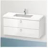 Brioso Vasque À Meuble C-bonded Avec Socle Mural - Duravit
