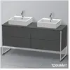Duravit XSquare Meuble sous-vasque, 4 tiroirs, XS4927B4949,