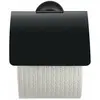 Starck t - Porte-rouleaux avec couvercle, noir mat 0099404600 - Duravit