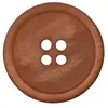 Boutons Recyclés papier 23 mm X 2 naturel - Union Knopf Beige Camel ma...