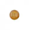 Bouton à rayures en métal 10mm à queue - Prym Curry/or Jaune - Curry/o...