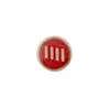 Bouton à rayures en métal 10mm à queue - Prym Rouge/or Rouge - Rouge/o...