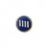 Bouton à rayures en métal 10mm à queue - Prym Bleu/or Bleu - Bleu/or B...