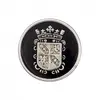 Prym Boutons Blason polyester métallisé à queue 22mm X3 - Noir/argent ...