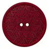 Boutons Recyclés chanvre/polyester 30 mm X 1 - Prym Bordeaux Rouge - B...