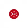 Non communiqué Boutons étoiles polyester 2 trous 15mm X3 - Prym(...) - Rouge