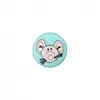 Boutons Souris à queue 12 mm X 3 - Union Knopf Vert (TURQUOISE VERT) -...