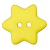 Non communiqué Boutons étoiles Rouge 15 mm X 4 - Union Knopf(...) - Jaune