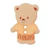 Non communiqué Boutons Ourson blanc 15mm X 3 - Union Knopf(...) - Orange