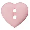 Non communiqué Boutons Coeur 2 trous 12 mm X 4 - Union Knopf(...) - Rose Clair