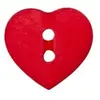 Non communiqué Boutons Coeur 2 trous 12 mm X 4 - Union Knopf(...) - Rouge