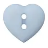 Non communiqué Boutons Coeur 2 trous 12 mm X 4 - Union Knopf(...) - Bleu Clair