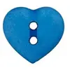 Non communiqué Boutons Coeur 2 trous 12 mm X 4 - Union Knopf(...) - Bleu Moyen