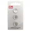 Non communiqué Bouton Rond en polyester à queue 14mm X3 - Prym(...) - Blanc