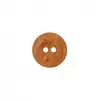 Boutons imitation bois en polyester 2 trous 23mm X 2 - Prym Brun Moyen...