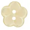 Non communiqué Boutons Fleurs blanc 18 mm X 3 - Union Knopf(...) - Jaune
