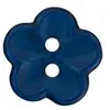Non communiqué Boutons Fleurs blanc 18 mm X 3 - Union Knopf(...) - Bleu Marine