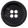 Boutons classique chiné à rebord 4 trous 18mm X3 - Prym Noir - Noir