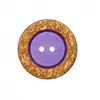 Bouton manteau à rebord doré 2 trous 23 à 28mm - Prym 23 Violet - 23 V...