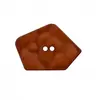 Bouton en forme de pentagone 2 trous 40mm - Prym Brun Moyen marron - B...