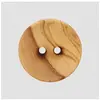 Bouton rond 2 trous en bois d olivier   Ø 28 mm   Prym(...) - 016 Natu...