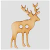 Non communiqué Bouton Cerf en bois 2 trous 40mm - Prym(...) - 016 Naturel