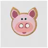Bouton en bois motif animaux de la ferme 2 trous Prym   Ø 15 mm   Bois...