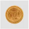 Bouton Rond en Bois Motif Fleurs   20 mm   Prym(...) - 016 Naturel