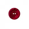 Bouton recyclé polyester motif fleur 2 trous 18 à 23mm - Prym 18-rouge...