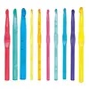 Merkloos / Sans marque Set de 10 Crochets en acrylique de N°5 à 15 -(...) - Multicolore