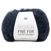 Pelote de laine Fashion Fine Fur Super Chunky - Rico Design(...) - 04 Bleu